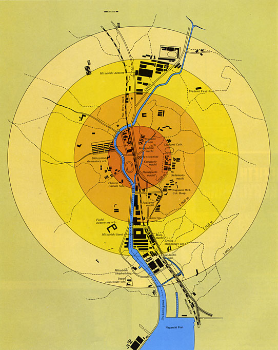 Nuclear Bomb Radius Interactive Map